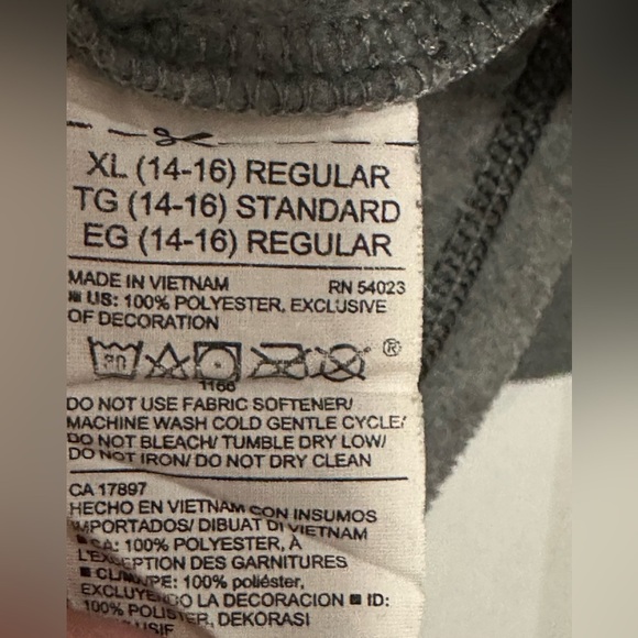 Old Navy: Boys Quarter Zip-Up Long Sleeve Fleece- Size XL - Picture 6 of 6